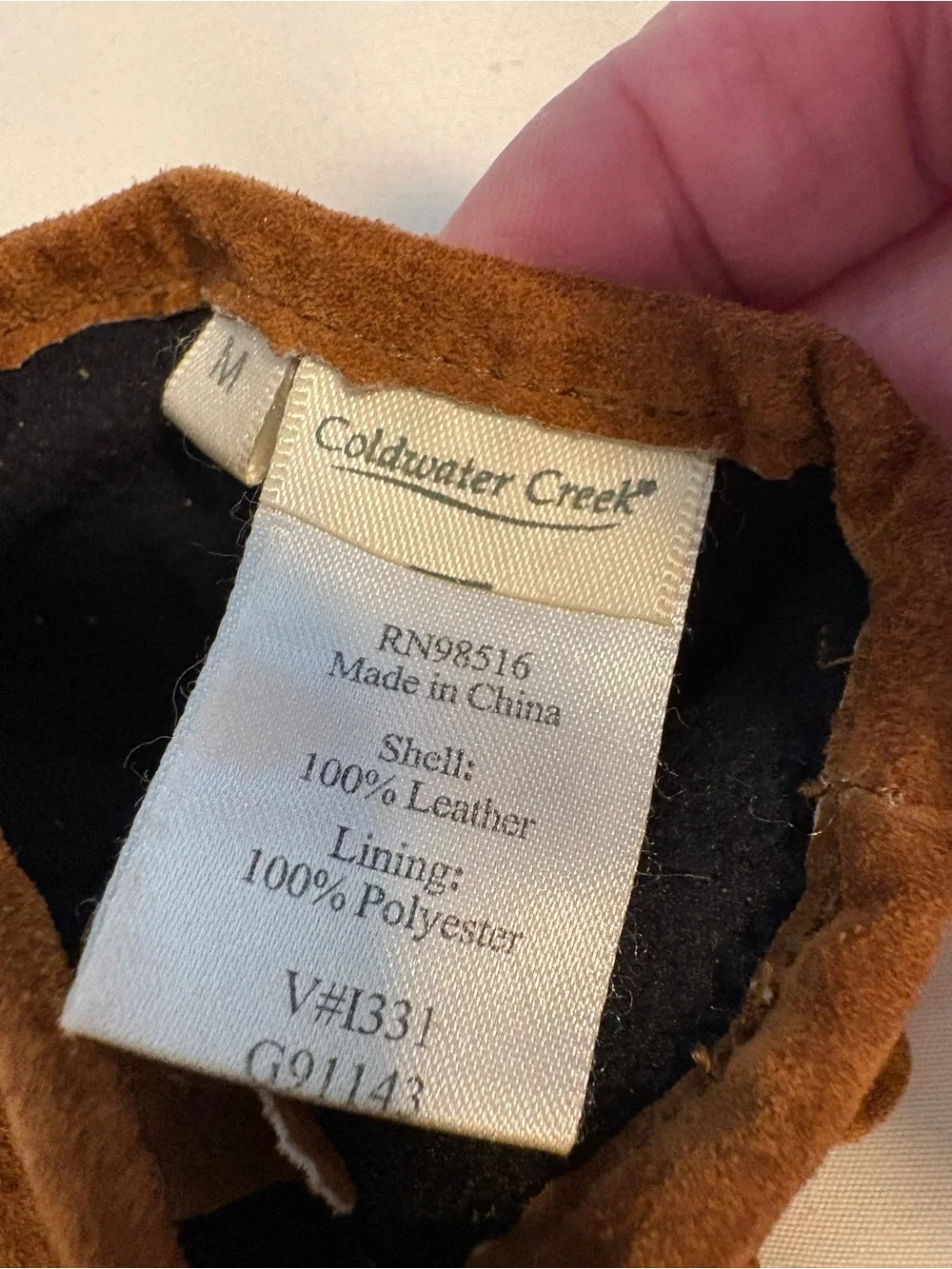 Coldwater Creek suede look